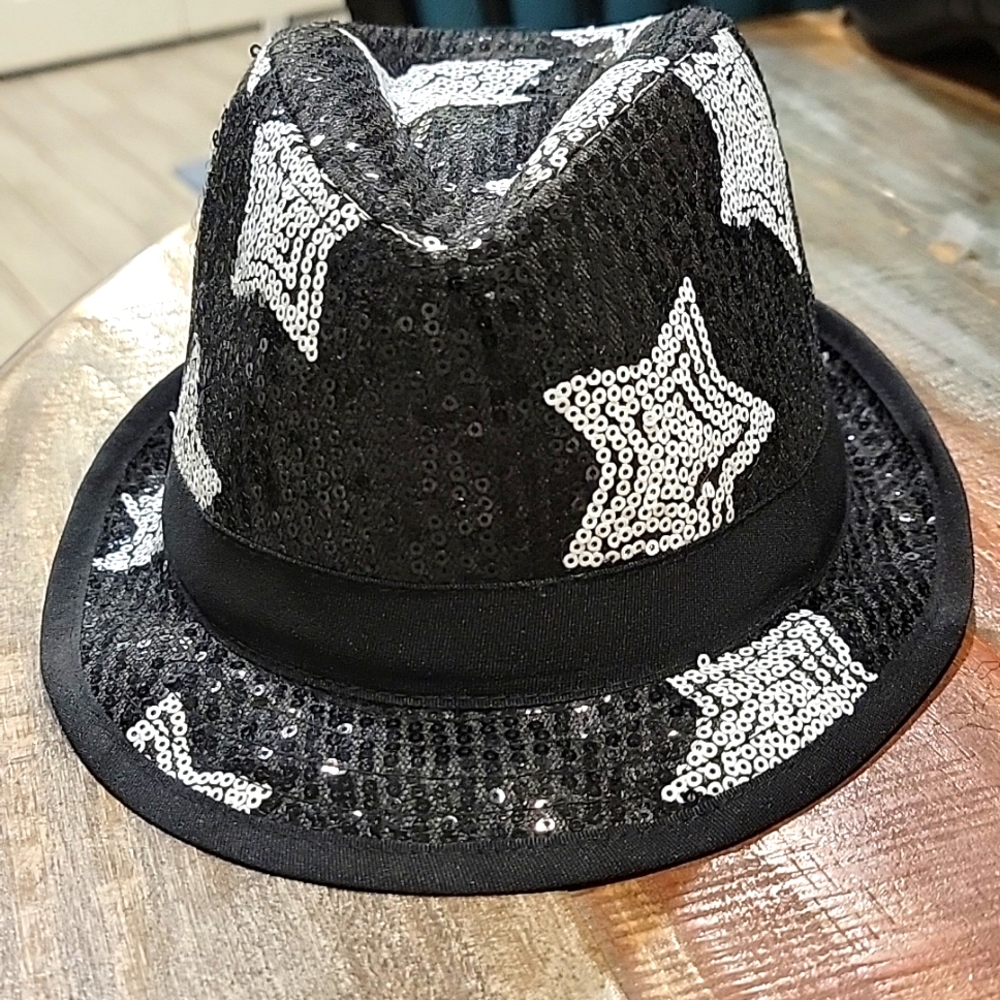 Black and white with stars hat
